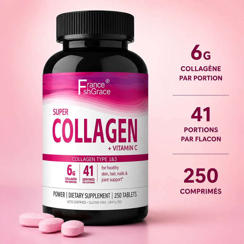 Super Collagène + Vitamine C — 250 comprimés